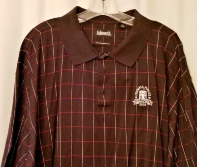 Men's Golf Polo US Open 2003 Ashworth Black Olympia Fields Logo Golf Size XXL