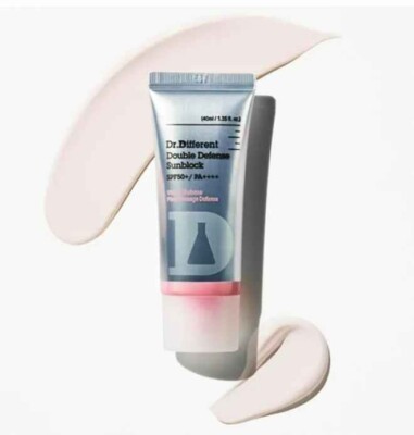 DR.DIFFERENT Double Defense Sunblock 40ml LSF50+ PA++++, Koreanische Kosmetik, KBeauty