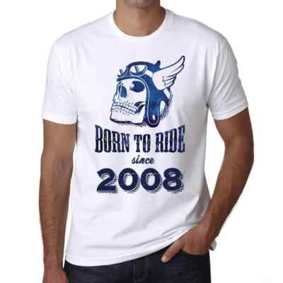 Men's Graphic T-Shirt Born To Ride Since 2008 16th Birthday Anniversary 16 Year