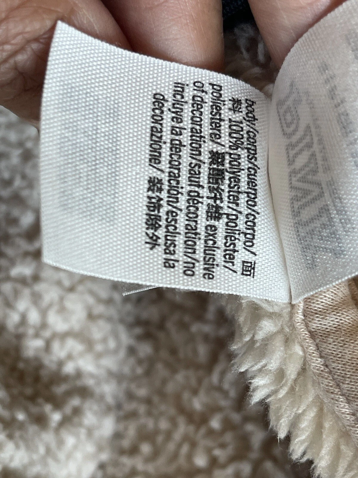 OFF WHITE ROSA Victorias Secret mezza zip Teddy Sherpa pullover felpa con cappuccio piccola vaniglia avorio