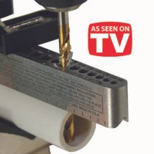 Drill Guide for woodworking, metal, plastic - 17 sizes - drill straight anywhere