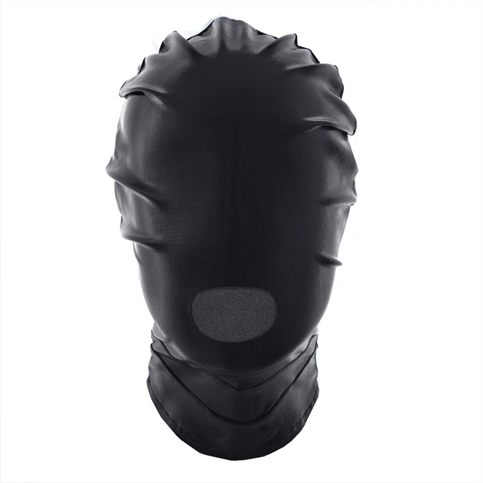 Máscara facial adulta capacete rosto capa presente cabeça capa para cosplay club wear capuz - Imagem 4 de 4