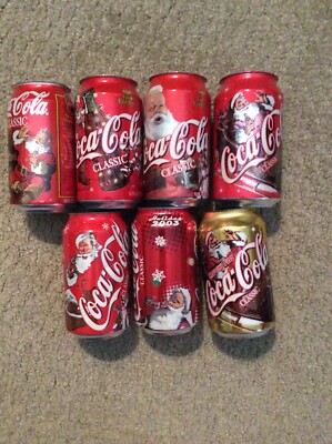 1996 1998 1999 2001 2002 2003 & 2001 CF Coke Holiday Santa Coca