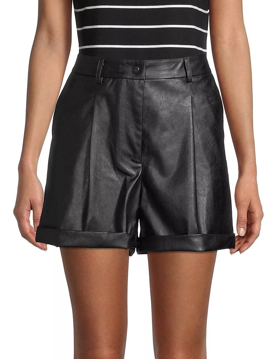 Bcbgmaxazria leather shorts sale