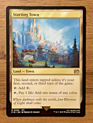 Magic The Gathering MTG Final Fantasy Starting Town #289 FIN *NON-FOIL* Rare FF1 | eBay UK Magic The Gathering MTG Final Fantasy Starting Town #289 FIN *NON-FOIL* Rare FF1 | eBay UK