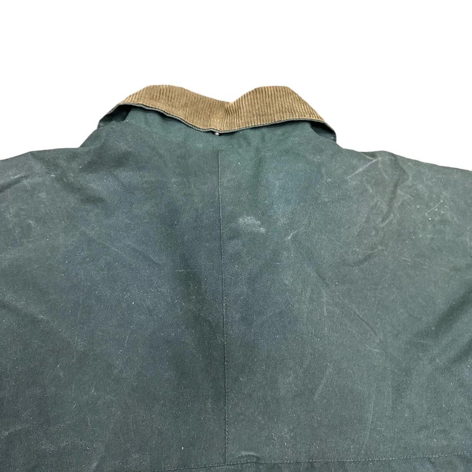Chaqueta Abrigo Vintage The Montgomery Lona Verde Algodón Encerado Talla Grande Inglaterra Foto 4 de 4