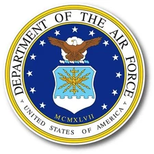 DEPARTMENT OF THE AIR FORCE DECAL STICKER USA MADE TRUCK WINDOW WALL CAR LAPTOP