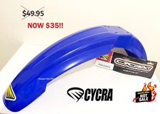CYCRA USA Yam YZ125/250 98-05 YZ250F/400F/426F/450F 06-09 BLUE FRONT FENDER NOS