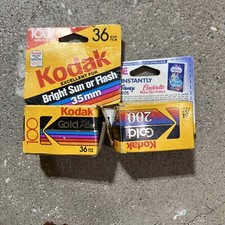 Two Boxes of Kodak Gold 100 200 expired 95 and 97