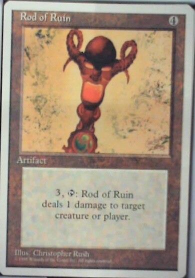 Rod of Ruin - Fourth Edition: #344, Magic: The Gathering Nm R42