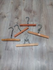 Vintage Clamp Hangers, Lot of 5 , 4 No Markings, 1 Prestolock, Early-Mid 1900's