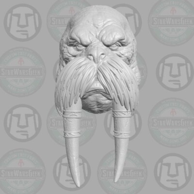 Morzeus Walrus Warrior v8 custom for 1:6 1:10 1:12 1:18 action figures