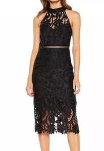 bardot isa lace halter dress
