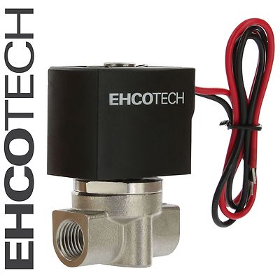 1/4'' NPT SS 110V / 120V AC Solenoid Valve STAINLESS Steel / FKM VITON S20V N/C