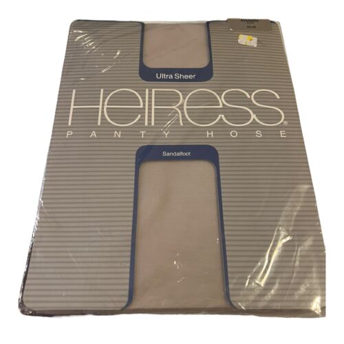 Heiress 80s Vintage Silver Pantyhose Sz Average - Picture 2 of 5