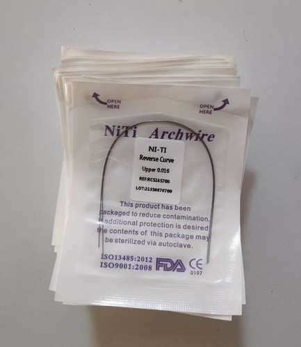 10Packs Dental Orthodontic Reverse Curve Round Arch Wires Super Elastic NITI - Picture 8 of 11