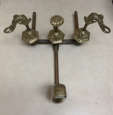 Vtg Faucet Solid Brass Tub Filler Unique Beach Nautical Fish Theme Sea Creature