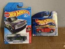 Hot Wheels - 2001 First Editions Short Card Purple "Custom '69 Chevy Lot Of 2