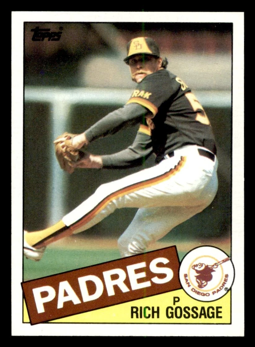 1985 Topps #90 Rich Gossage San Diego Padres BASEBALL Card