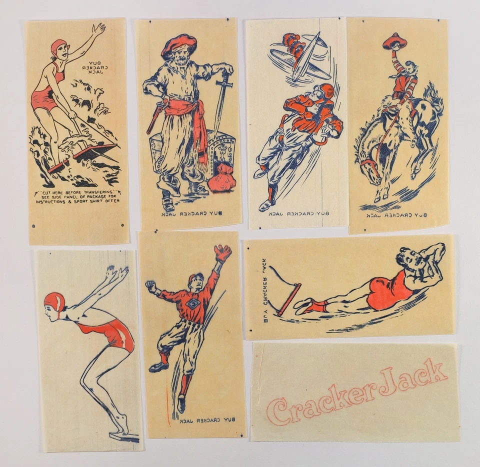 1940s Rare Set of 24 Cracker Jack Tattoo Prizes & Original Envelope – Uncle Sam - Image 2 of 4