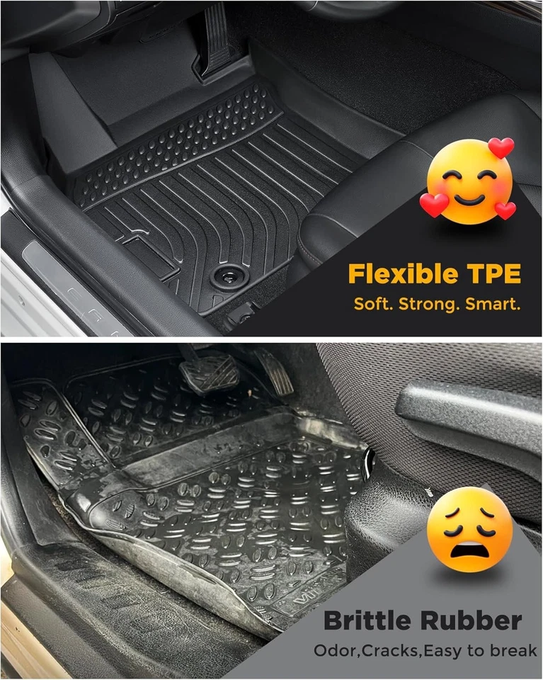 Alfombrillas 2024 2023 para Toyota Camry octavo piso, 2022 2021 2020 2019 2018, negras  Foto 3 de 4