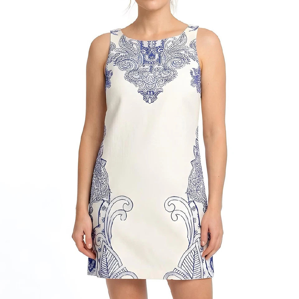 Paisley Etuikleid, Promod ärmelloses Sommerkleid, Boho Resort Wear, Größe M - Bild 1 von 4