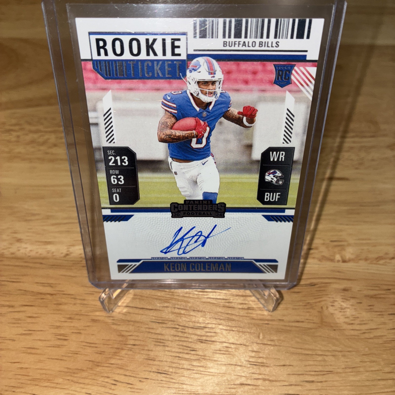 2024 Panini Contenders Optic - Rookie Ticket RPS Autographs Keon Coleman #117...