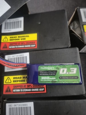5x Turnigy NanoTech 300mAh 2S 35C-70C 7,4V Nano LiPo Batterie_(1Stk/8,5 )_0,04_5