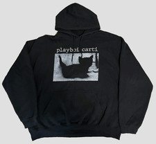 Playboi Carti Whole Lotta Red 2020 Merch Black Cat Hoodie Size XL