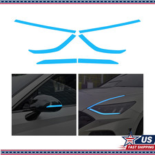 2 Pair Headlight Sidemarker Rear View Mirror Vinyl Films Smoke Tint Ccolor Blue 2 Pair Headlight Sidemarker Rear View Mirror Vinyl Films Smoke Tint Ccolor Blue