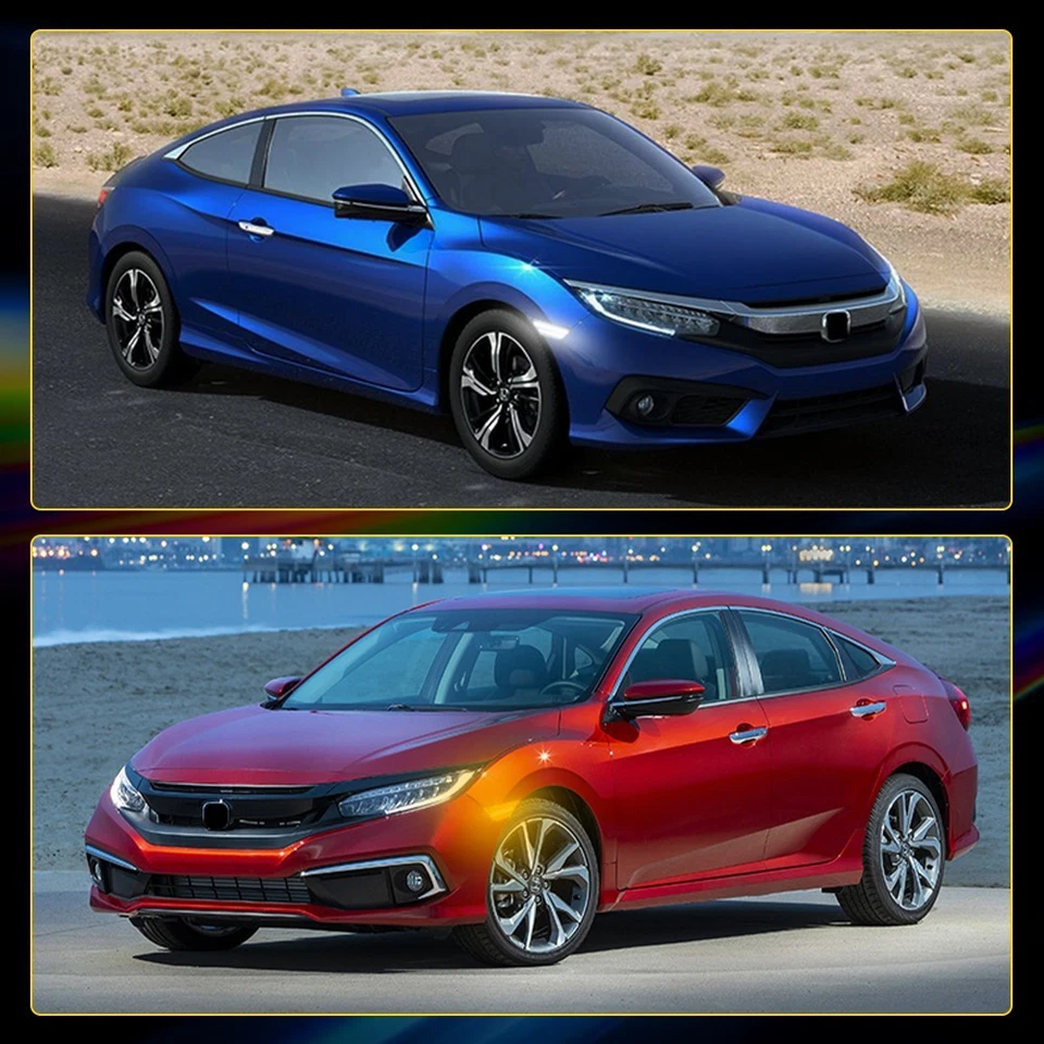 Smoked Sequential Signal LED Side Marker Lights For 16-21 Honda Civic 1-10Set - Image 3 of 4