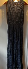 Women's Navy Blue Lace Sleeveless Dress By Speechless Size 7