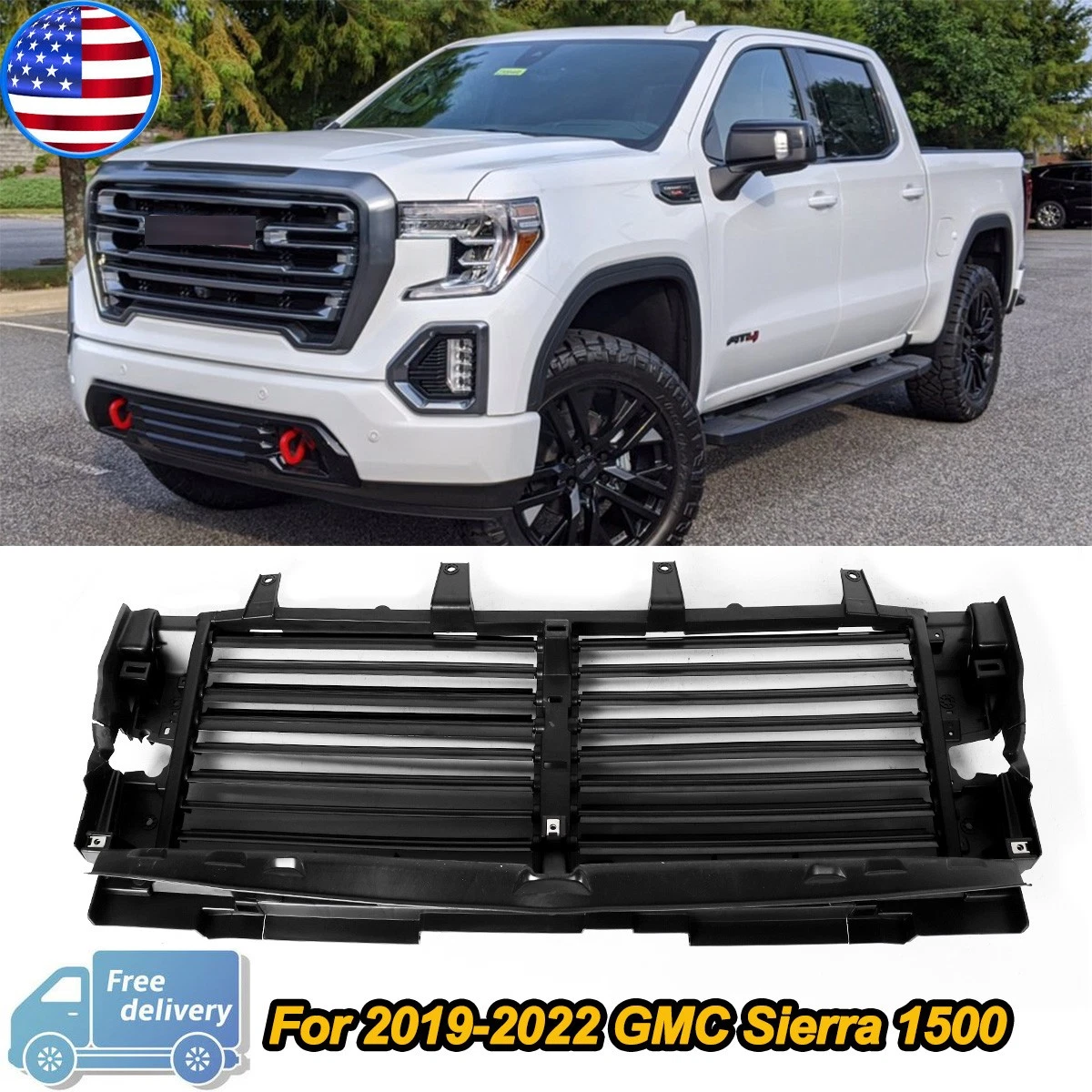 Front Upper Radiator Shutter No Motor 84641101 Fit For GMC Sierra