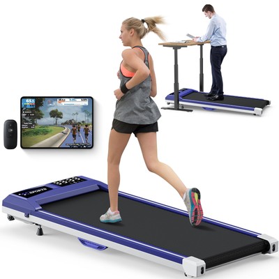 Walking Pad with 10% Incline, Walking Pad Treadmill 300lb Capacity, [Voice Co...
