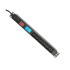 19 Inch 6 C13 Metered PDU Rack Mount Power Distribution Units, 110-... Fast Ship