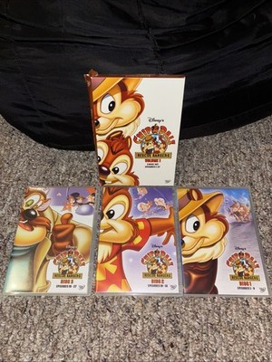 Chip n Dale Rescue Rangers - Volume 1 (DVD, 2005, 3-Disc Set) Complete Disney