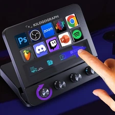 Stream Dock with Knobs Screen N4E - Streamdeck for PC Mac, Mirabox Macro Keyb...