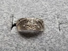 GRANDMA GRABE'S BEAUTIFUL VINTAGE 925 STERLING SILVER OPEN BACK 1.4G RING SIZE 3