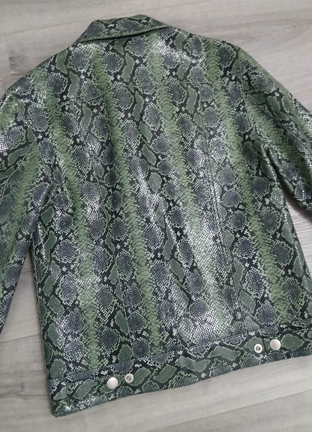 Givenchy Paris Python Snake Effect Leather Jacket… - image 5