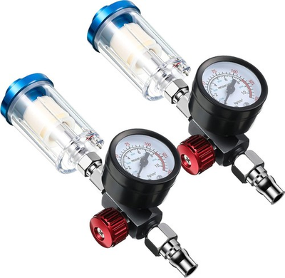 #ad #ad Honoson 2 Packs Air Adjusting Regulator Valve 1 4 Inch with Pressure Gauge... $35.35