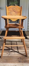 Antique Solid Wood Highchar