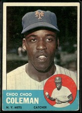 1963 Topps #27 Choo Choo Coleman VG