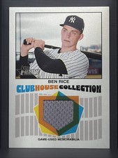 2026 Topps Heritage Ben Rice Clubhouse Collection Relic New York Yankees #CCR-BR