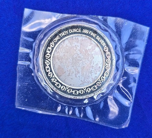 Fire Department Firemen Firefighter Gift Coin 1 Troy Oz .999 Fine Silver Round - Picture 2 of 4