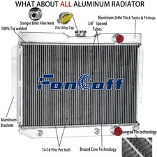 Radiator 3 Row For 59 60 61 62 63 64 65 Chevy Impala El Camino Bel Air Biscayne