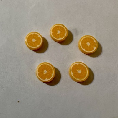 Lego Lot Of 5 Oranges Orange Slices Slice Fruit Food Minifigure City