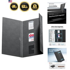 Car Registration and Insurance Card Holder for All Cars, Black