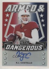 2021 Leaf Metal Draft Red White & Blue Rainbow 2/10 KJ Costello Auto 1d07
