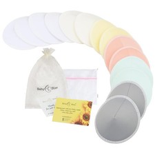 Organic Nursing Pads - 14 Washable Viscose Derived from Bamboo Breastfeeding ...