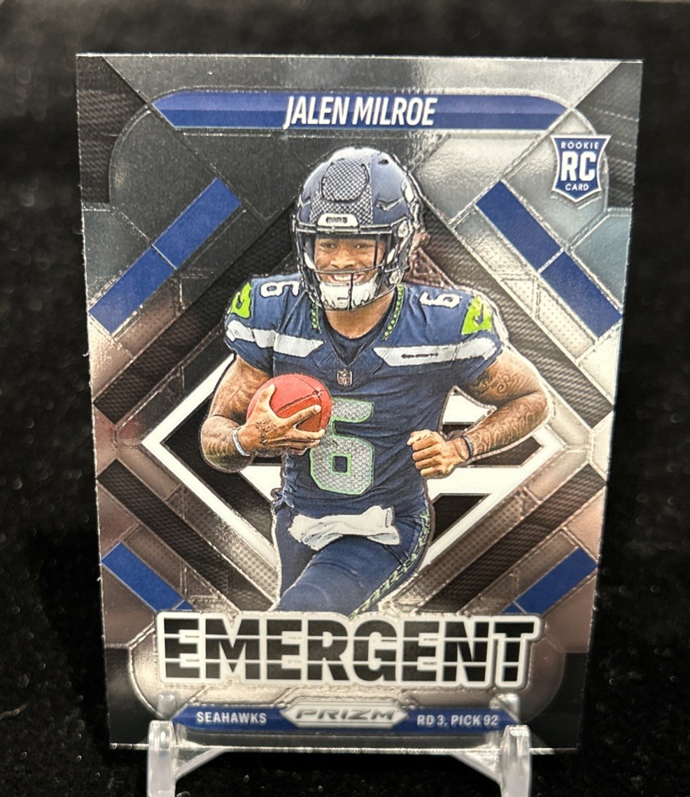 2025 Panini Prizm - Emergent Jalen Milroe #4 (RC)